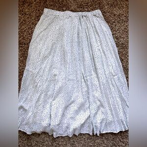 A New Day White Polka Dot Maxi Skirt